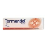 Thormentiol is a combined medicinal product for use in the case of skin damage such as scratches or abrasions, as well as in purulent and inflammatory skin lesions.