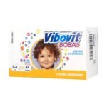Vibovit Bobas - a dietary supplement in the form of a powder, intended for children aged 2-4 years. Vanilla flavor. Vitamin C contributes to the proper functioning of the immune system. Vitamin A contributes to the proper functioning of the immune system.