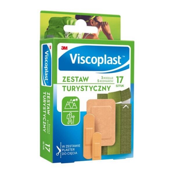 Medical device Viscoplast The tourist set consists of 3 types of patches in various sizes, intended for dressing small wounds and cuts caused during travel, on trips or on vacation.