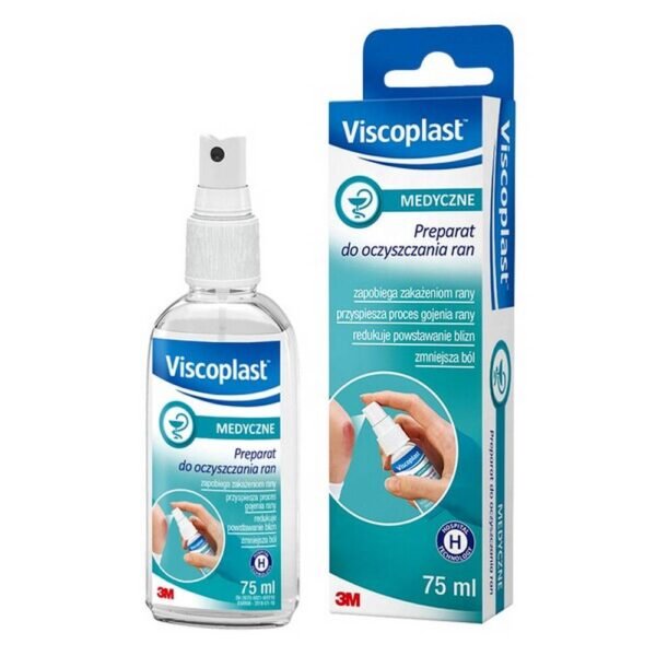 Viscoplast, preparation for cleaning wounds, 75 ml medical device Proven in medical facilities, ideal for a first aid kit. Visoplast, a preparation for cleaning wounds accelerates healing thanks to optimal wound cleansing,reduces the risk of scarring and unpleasant odors prevents wound infections