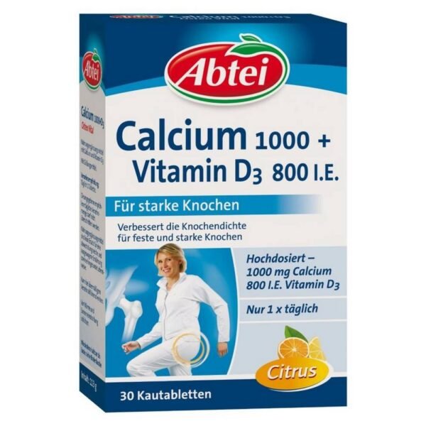 Calcium is an essential component of our bones and, in conjunction with vitamin D3, is of central importance for bone health.