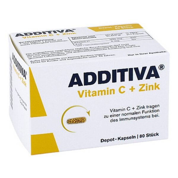 Thanks to a special manufacturing process for Additiva Vitamin C + Zinc, it has been possible to supply these vital nutrients to the organism on a regular basis.