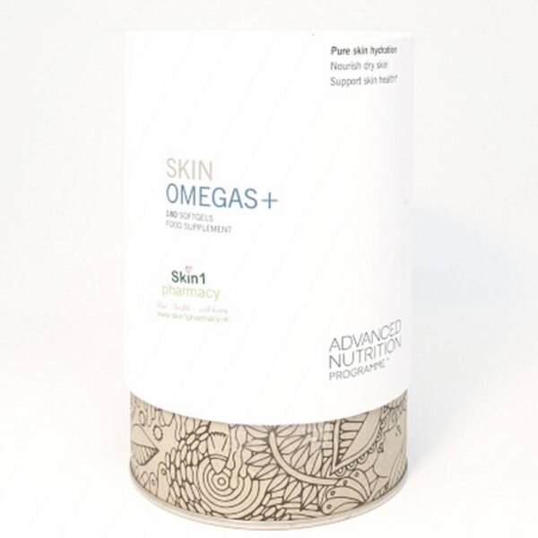 Skin Omegas + from the Advanced Nutrition Program ™ is a complex of Omega-3 and Omega-6 that nourish the skin from the inside out, help retain moisture, ensure smooth skin and a healthy, even complexion.