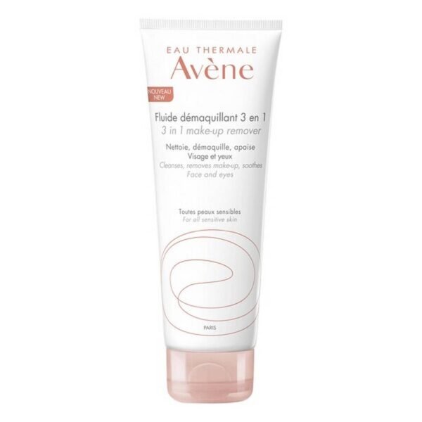 3in1 make-up remover fluid - thoroughly cleanses the skin of the face without causing irritation and gives a long-lasting feeling of comfort. Suitable for all types of sensitive skin. 3in1 makeup remover, Avene Eau Thermale. Effectively cleanses the skin of makeup residues and impurities.