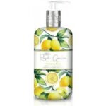 Try to make ordinary washing a favorite ritual that will scent your hands. Lemon & Basil liquid hand soap combines the scent of orange, lemon and lime with a pinch of fresh herbs. Gently cleanses the skin of the hands and leaves it soft. The elegant packaging fits into any bathroom. Also suitable for vegans.
