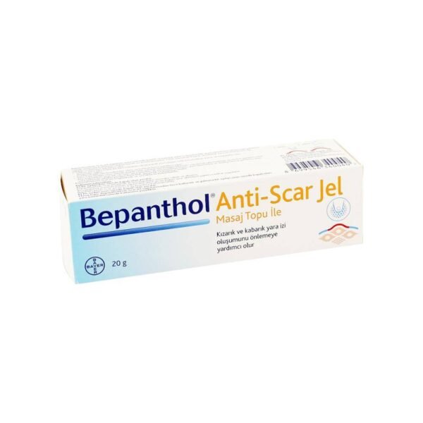 Bepanthol anti-scar gel helps to relieve discomfort by correcting, smoothing and softening the appearance of wounds.
