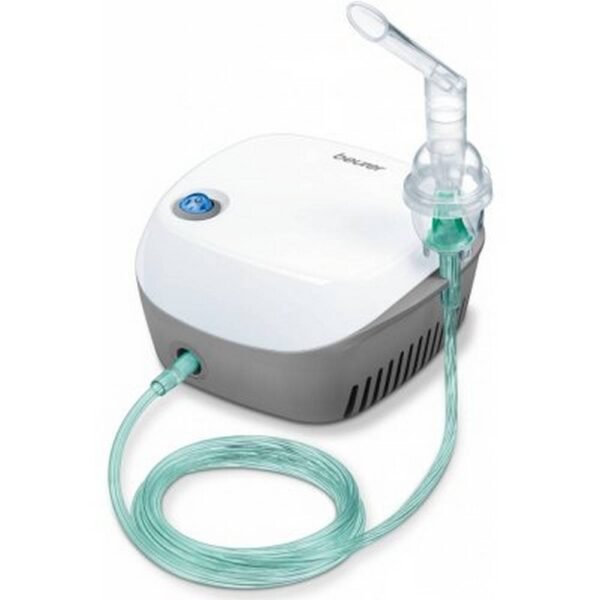 Inhaler suitable for the treatment of the upper and lower respiratory tract (colds, asthma, respiratory diseases ...), atomization of liquid drugs through technology - air compressor (pressure 0.66 to 1.1 bar).