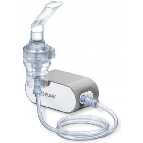 The Beurer IH 58 compressor inhaler is suitable for spraying liquids and liquid medicines (aerosols) and for the treatment of the upper and lower respiratory tract. It is suitable for inhalation in the home environment.