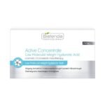 Active concentrate with low molecular weight hyaluronic acid. Cosmetic microneedle mesotherapy. Moisturizes, nourishes and improves skin firmness. Advanced active ingredients - low molecular weight hyaluronic acid.