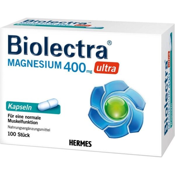 With a high content of magnesium (400 mg magnesium per capsule)