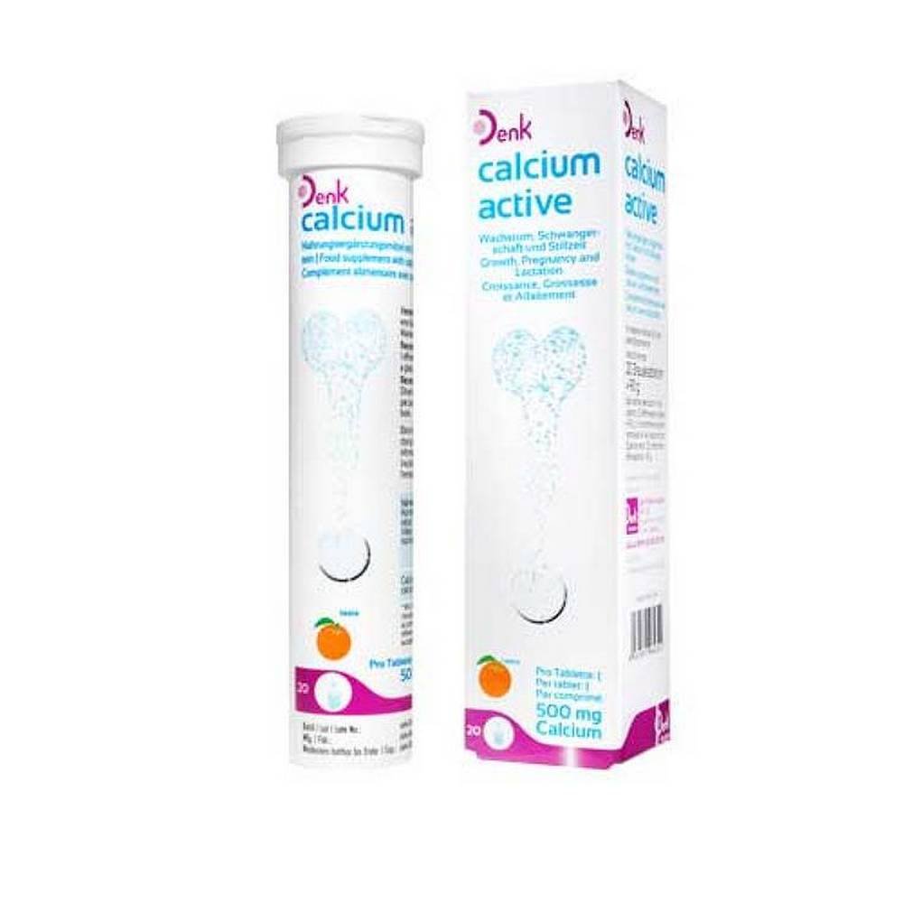 calcium active denk 500 mg effervescent tablets 20 Dietary supplements are no substitute for a balanced and varied diet and a healthy lifestyle.