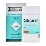 Daktarin medicinal powder is a drug in the form of an aerosol with antifungal activity. Daktarin reduces itching of the skin caused by yeasts and dermatophytes. in interdigital mycosis in the so-called "athlete's foot". The medicinal powder sprayed on the skin contains miconazole, which is also an active substance against rods and gram-positive cocci.