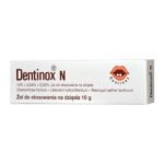 Dentinox N is a medicinal product for use in irritation of the gums and pain associated with teething, eruption of milk teeth. Dentinox N alleviates the symptoms associated with teething - soothes irritation of the gums and pain symptoms.