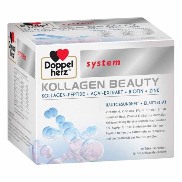 With collagen peptides for firmer and smoother skin
