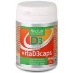 The food supplement VitaD3caps NEW contains vitamin D3 obtained from sheep lanolin. It is now available in capsule form in an oily form, which has been shown to be better absorbed in this form. Each capsule contains 50 micrograms of vitamin D3 dissolved in extra virgin olive oil.
