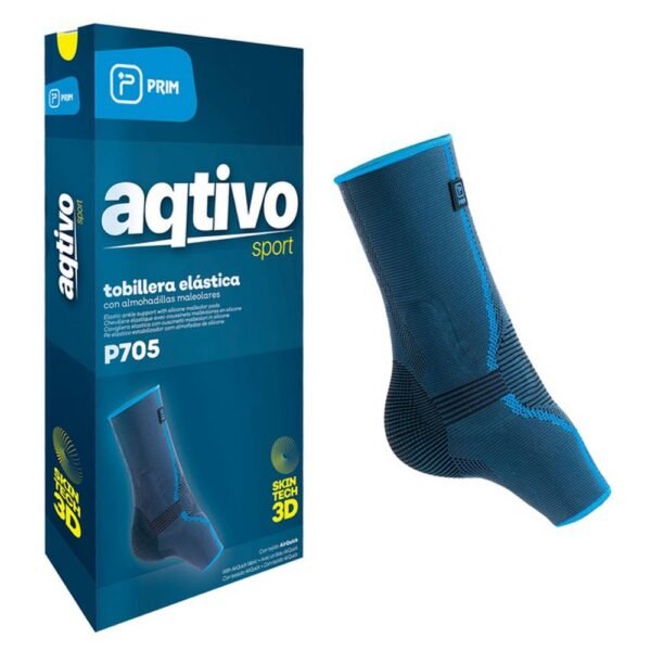 Flexible ankle stabilizer with Prim Aqtivo Skin P705 silicone inserts, medical device, size M (ankle circumference 20 - 23 cm), Flexible ankle stabilizer with Prim Aqtivo Skin P705 silicone inserts is designed for stabilization and compression during