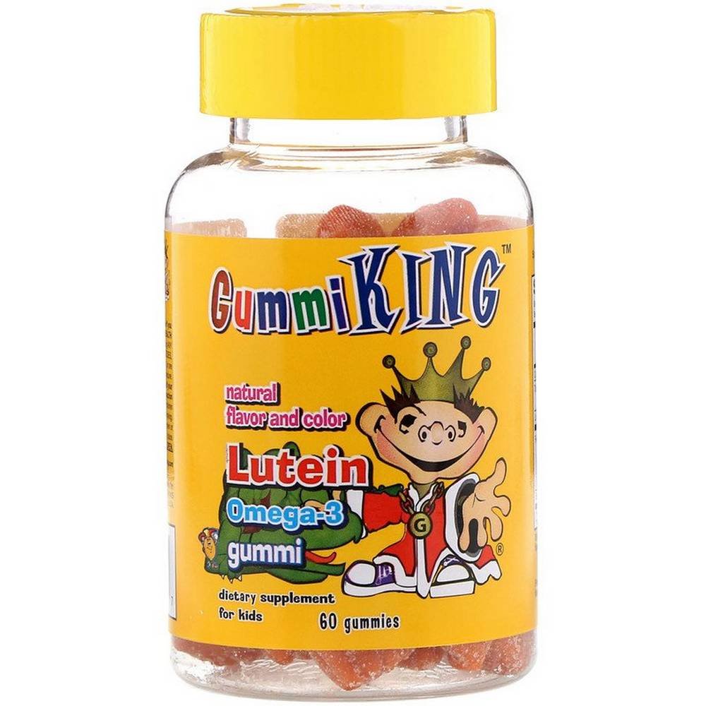 gummi king dha omega 3 for children 60 Adults and children 2 years of age and older, take two Gummi King gummies daily as a dietary supplement.