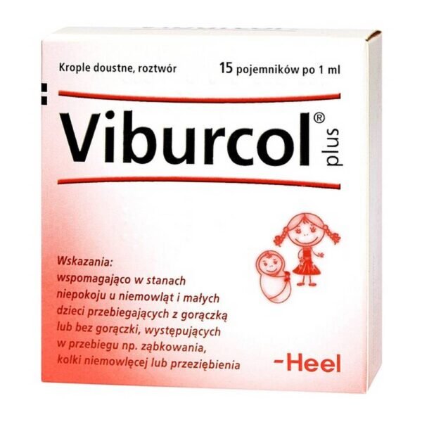 Heel-Viburcol plus - гомеопатический лекарственный препарат с терапевтическими показаниями в виде пероральных капель для младенцев и детей младшего возраста. Продукт используется в качестве вспомогательного средства при тревожных состояниях с лихорадкой или без нее. Всегда используйте это гомеопатическое средство точно так, как описано в листке-вкладыше или по указанию врача или фармацевта.