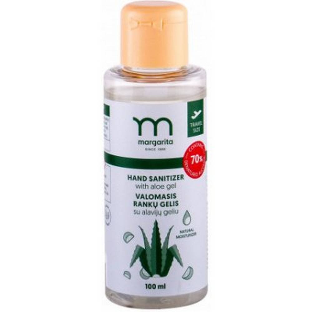 margarita aloe vera 100 ml The Margarita Hand Sanitizer is a useful tool for maintaining proper hand hygiene, even in situations where soap and water cannot be used. It has a very high alcohol content, necessary to kill viruses and bacteria, and at the same time contains natural moisturizing ingredients that prevent the skin from drying out.