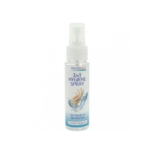 Highly effective hygienic spray. Contains 75% ethanol. Has a disinfectant effect.
