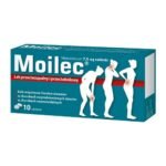 Moilec is a medicine in the form of tablets containing meloxicam (Meloxicamum). This substance belongs to the group of non-steroidal anti-inflammatory drugs and has analgesic, anti-inflammatory and antipyretic properties. The product is intended for adults and adolescents over 16 years of age, it is particularly effective in combating pain in the course of rheumatic diseases, bone and joint pain and muscle pain.