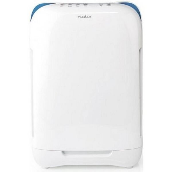 The air cleaner with a capacity of 200 m3 / h is suitable for rooms with an area of 25 m2. Nedis AIPU200CWT offers 4 fan speeds, quiet night mode, ionizer and HEPA filter.