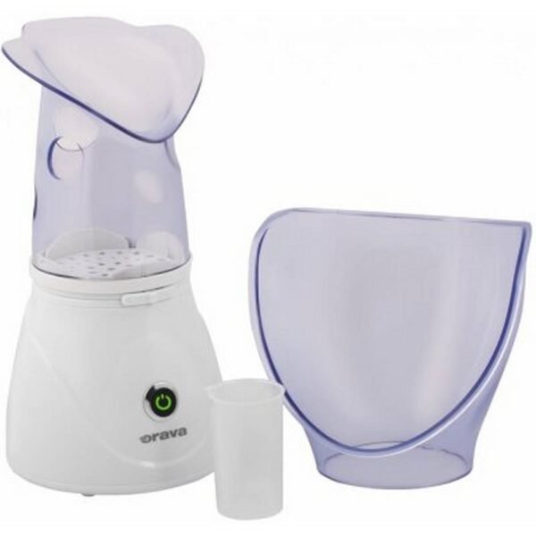 Inhaler and sauna for the face ORAVA FI-120 Steam nozzle for nasal inhalation. Effective in the treatment of the upper respiratory tract and facial cavities. Moisturizes the skin and cleanses the skin naturally. Relieves fatigue and stress. Relieves muscle tension and pain.