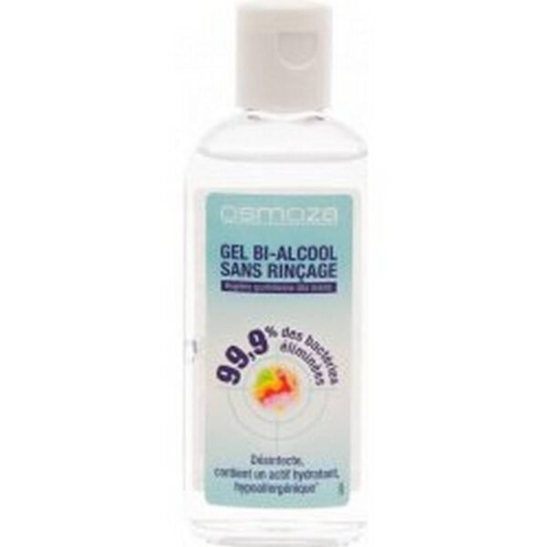 Antibacterial hand disinfectant gel destroys 99.9% of bacteria and viruses