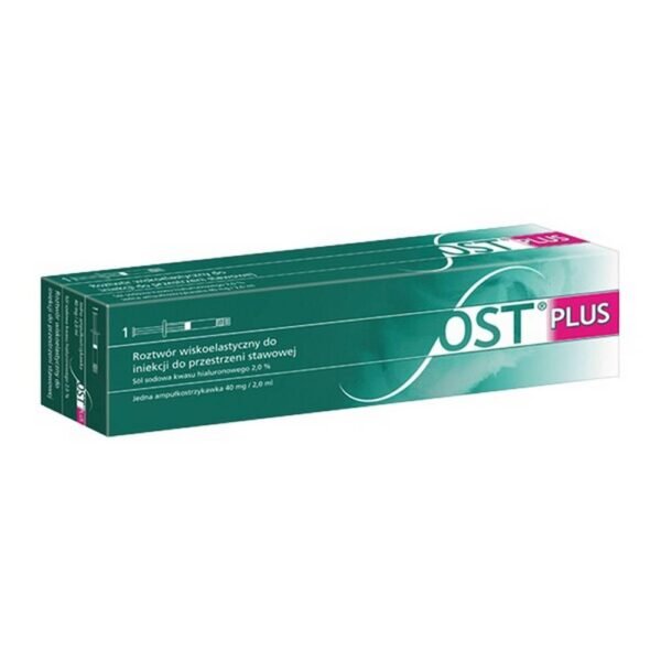 OST Plus 2.0% - a medical device containing sodium salt of hyaluronic acid obtained by fermentation. Highly flexible solution for injection into the joint space. Steam sterilized. OST Plus injection reduces pain and improves the function of the knee joint for over 6 months.
