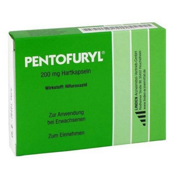 Pentofuryl 200 mg hard capsules help against diarrhea caused by bacteria.
