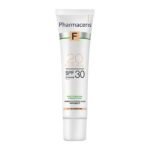 Mineral dermo-fluid matting SPF 30, 10 Light - covers and mats the skin, providing natural and long-lasting makeup. The cosmetic covers imperfections, as a result the skin is smooth and uniform. The fluid is based on natural mineral filters that protect against the harmful effects of UVA and UVB rays.