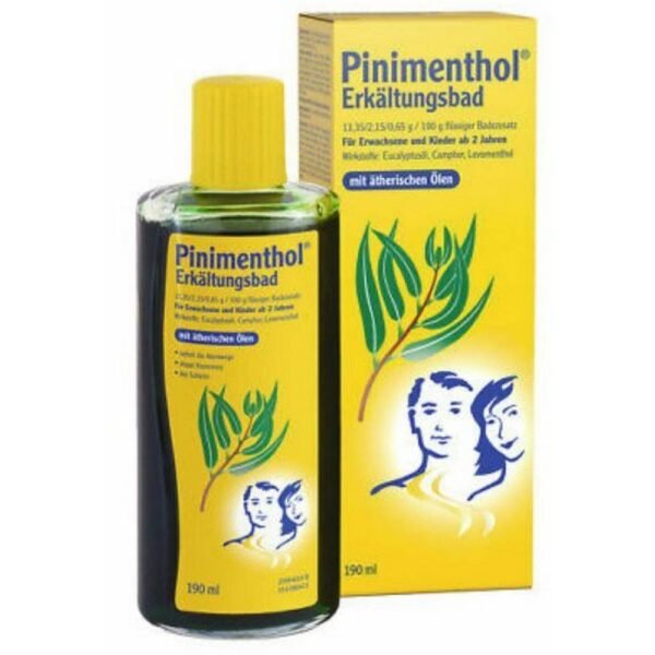 When bathing, the high-dose essential oils contained in the Pinimenthol Cold Bath are absorbed through the respiratory tract as well as through the skin and transported to the bronchi.