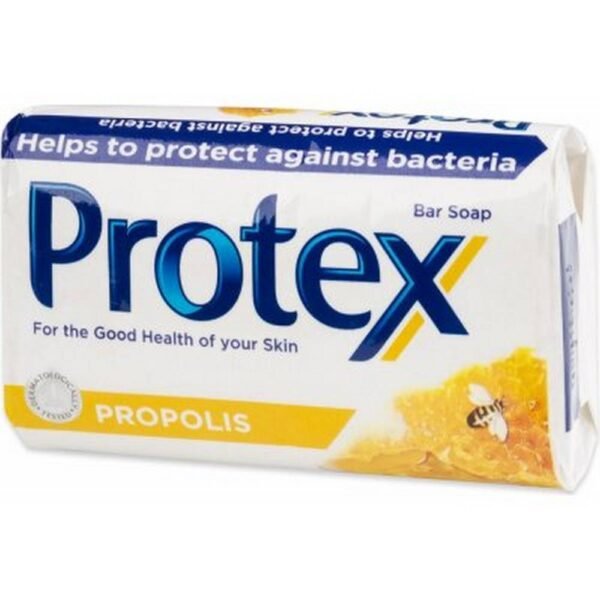 PROTEX Propolis Bar Soap with natural antibacterial protection is enriched with cold pressed linseed oil, which helps to protect your skin from bacteria and viruses. It gently cleans your hands and removes all dirt from them. In addition, the soap is enriched with glycerin, which keeps your skin beautiful, soft and hydrated by penetrating into the skin and strengthening it from the inside out. Plus, the propolis extract smells good.