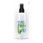 PURE ALOE caring spray for drapes. Unique care for soothing skin exposed to daily wear of the veil.
