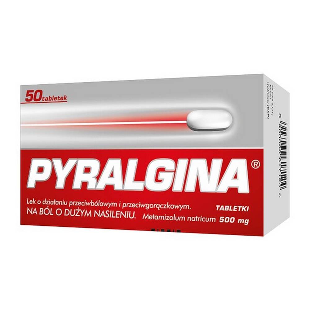 Пиралгина, 500 мг, таблетки, Piralgina, 500 mg, tabletki, 50 — ApoZona