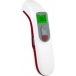 The Ahn non-contact thermometer from Rohnson measures the temperature in 1 second. It is equipped with a memory function for up to 25 measurements, low battery indication and automatic shut-off after 30 seconds.
