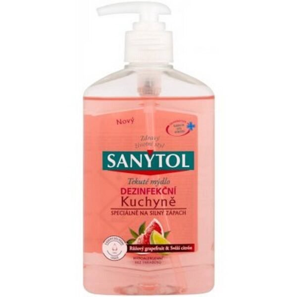 Soap cleans and removes persistent odors thanks to the patented active ingredient "OCT" (Odor Control Technology). Disinfects and removes 99.9% of bacteria and viruses. Active against salmonella, listeria and influenza virus. Dermatologically tested. Does not dry out the skin