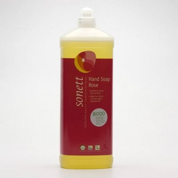 Soap for silky smooth hands, gentle on the skin and the environment. The composition with caring coconut and olive oil does not irritate the skin. With BIO essential oils of Gallic rose, palmarosa, kakost, lavender and lemon grass for a fresh scent of purity.