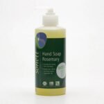 SONETT Liquid Hand Soap - Rosemary 300 ml. Gel hand soap with BIO essential oils - rosemary, sage, bergamot, lavender and thyme. Gently cares for the skin of the hands, leaving it clean and soft.