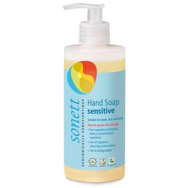 Liquid soap for silky gentle hands and body. The composition with caring coconut and olive oil has been specially designed for the needs of sensitive and allergy-prone skin. Free of essential oils and other irritants.
