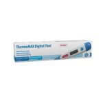 Fast and accurate body temperature measurement. It must not be missing in any home first aid kit. Dr.Max ThermoMAX Digital is a digital clinical thermometer designed to measure body temperature. It has a high degree of accuracy, fast response and a well-readable display. It is equipped with an audible alarm, which sounds when the device is switched on and in the event of a fever. It records the highest temperature and switches off automatically.