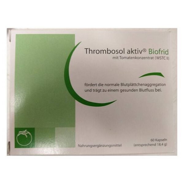 Thrombosol aktiv® is a dietary supplement consisting of a water-soluble tomato concentrate (WSTC II).