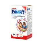 Dietary supplement Vibovit Junior Vitamins + Iron - a dietary supplement for children over 4 years of age. Vitamin D affects the proper growth and development of bones, Iron contributes to the proper development of cognitive functions