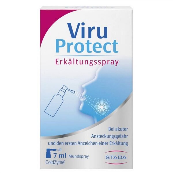 ViruProtect Rhinitis Spray is designed for the mouth and neck, where colds viruses spread and multiply.