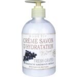 Creamy hand and body soap for gentle washing and skin care. The recipe with creamy ingredients softens the skin and leaves a pleasant scent on it.