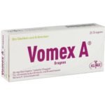 Agent against nausea and vomiting from the group of H1 antihistamines.