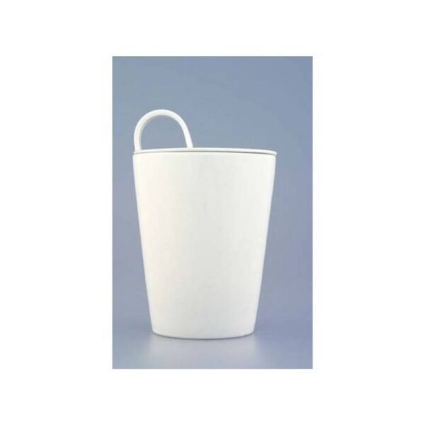 White porcelain sugar bowl from the Bohemia White collection from a traditional Czech manufacturer from Dubí.
