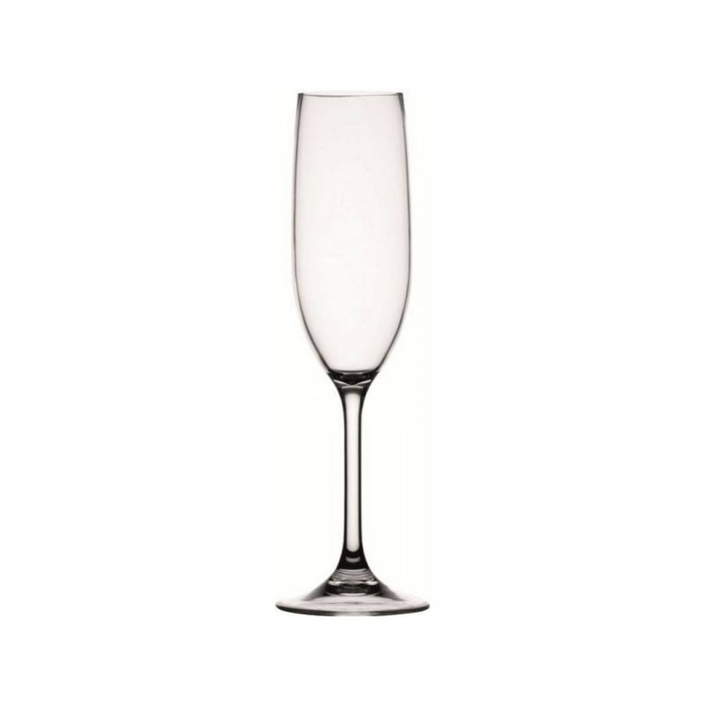 crystalex lara sparkling glass 220 ml 6 Champagne or champagne glass with a narrow semi-closed cup supporting the sparkling of sparkling wine.