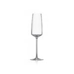 Packaging of originally shaped sparkling wine glasses from the Vista product line from Slovak glassworks Rona.