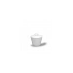 White porcelain sugar bowl from the Bohemia White collection from a traditional Czech manufacturer from Dubí.